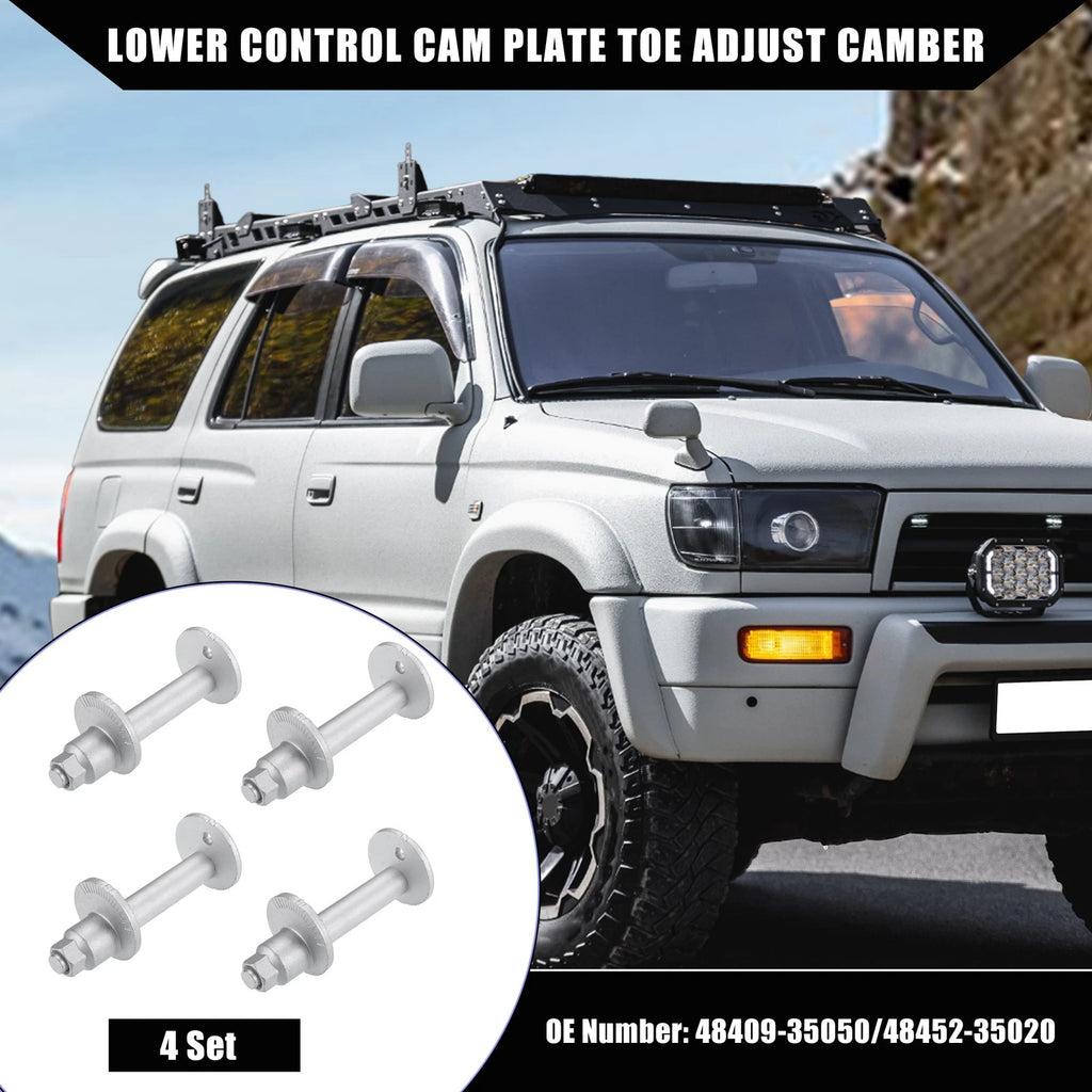 Lower Control Cam Plate Toe Adjust Bolts Replacement for Toyota 4Runner (1995–2004)