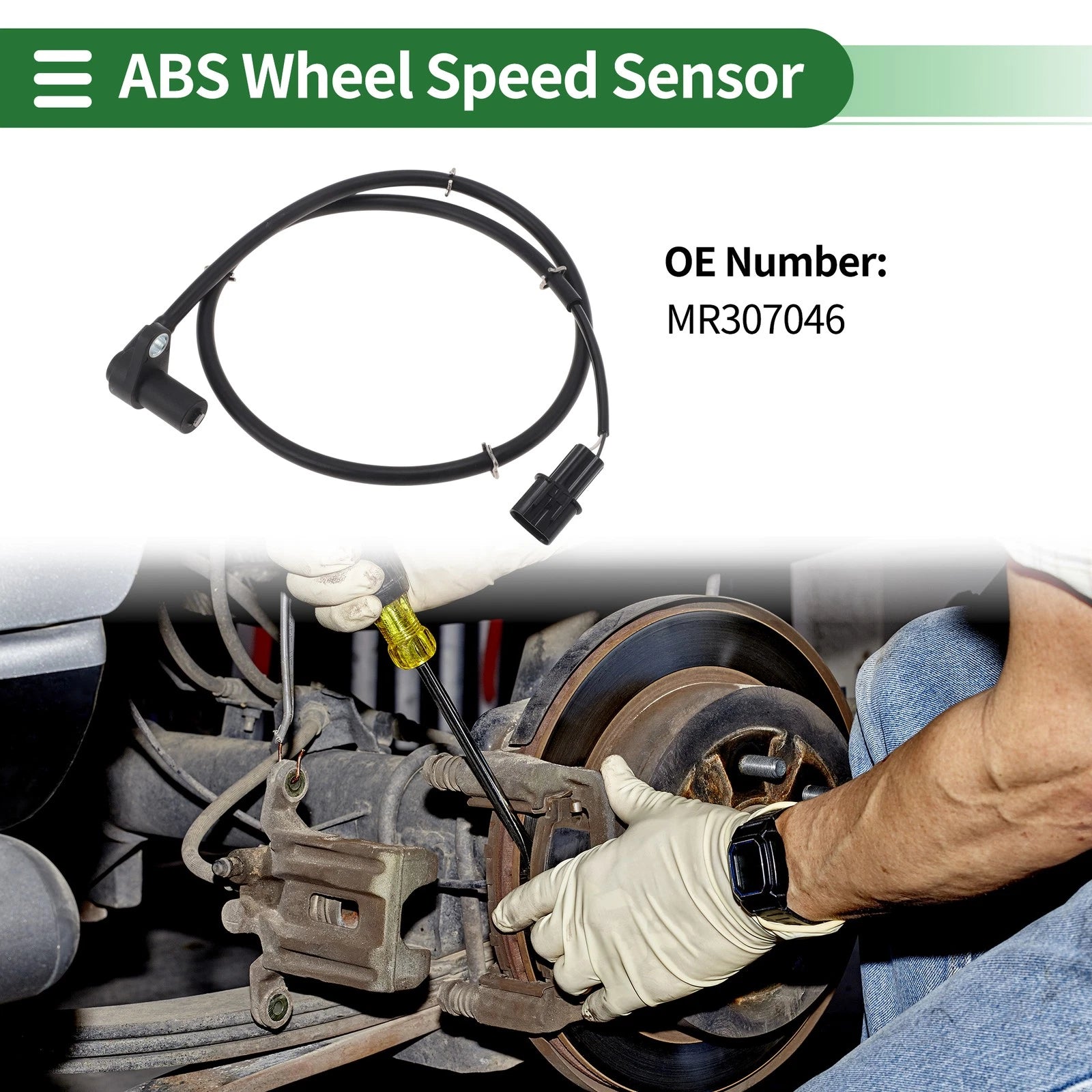 ABS Wheel Speed Sensor Replacement for Mitsubishi Montero Front Left (2007–2024)