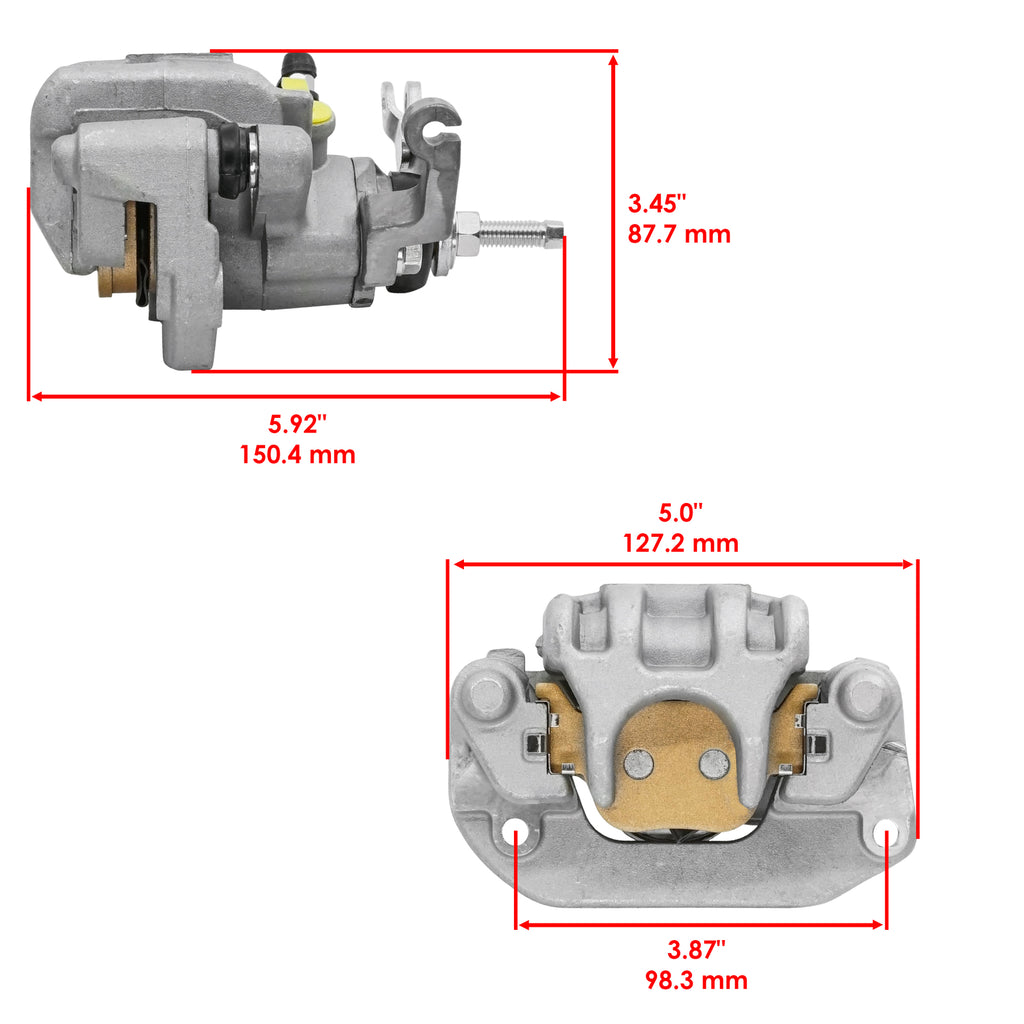 Caltric Rear Brake Caliper Replacement for Honda TRX450ER (2006–2014)