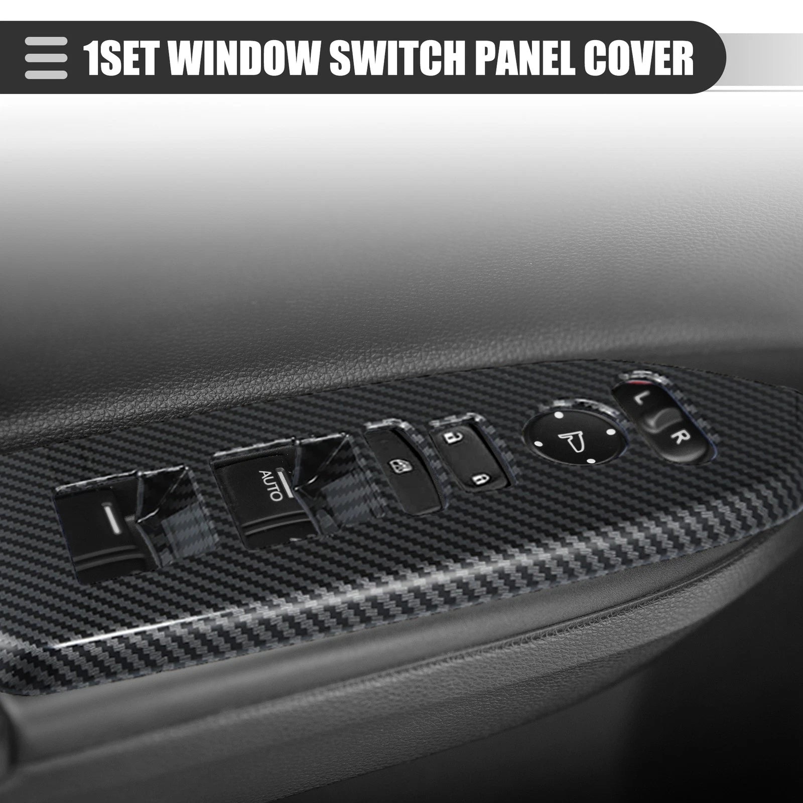 Window Switch Panel Cover Trim ABS Replacement for Honda CR-V (2017–2022)