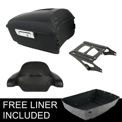 Matte King Trunk Pad Mount Rack for Harley Touring Street Glide (2014–2026)