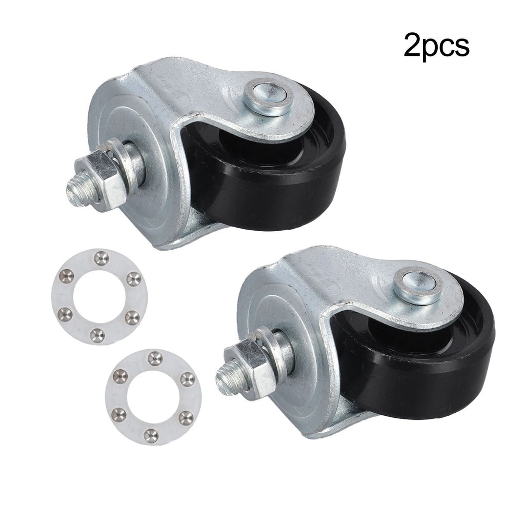 Set of 2 Swivel Castor Wheels for Garage and Workshop Tasks