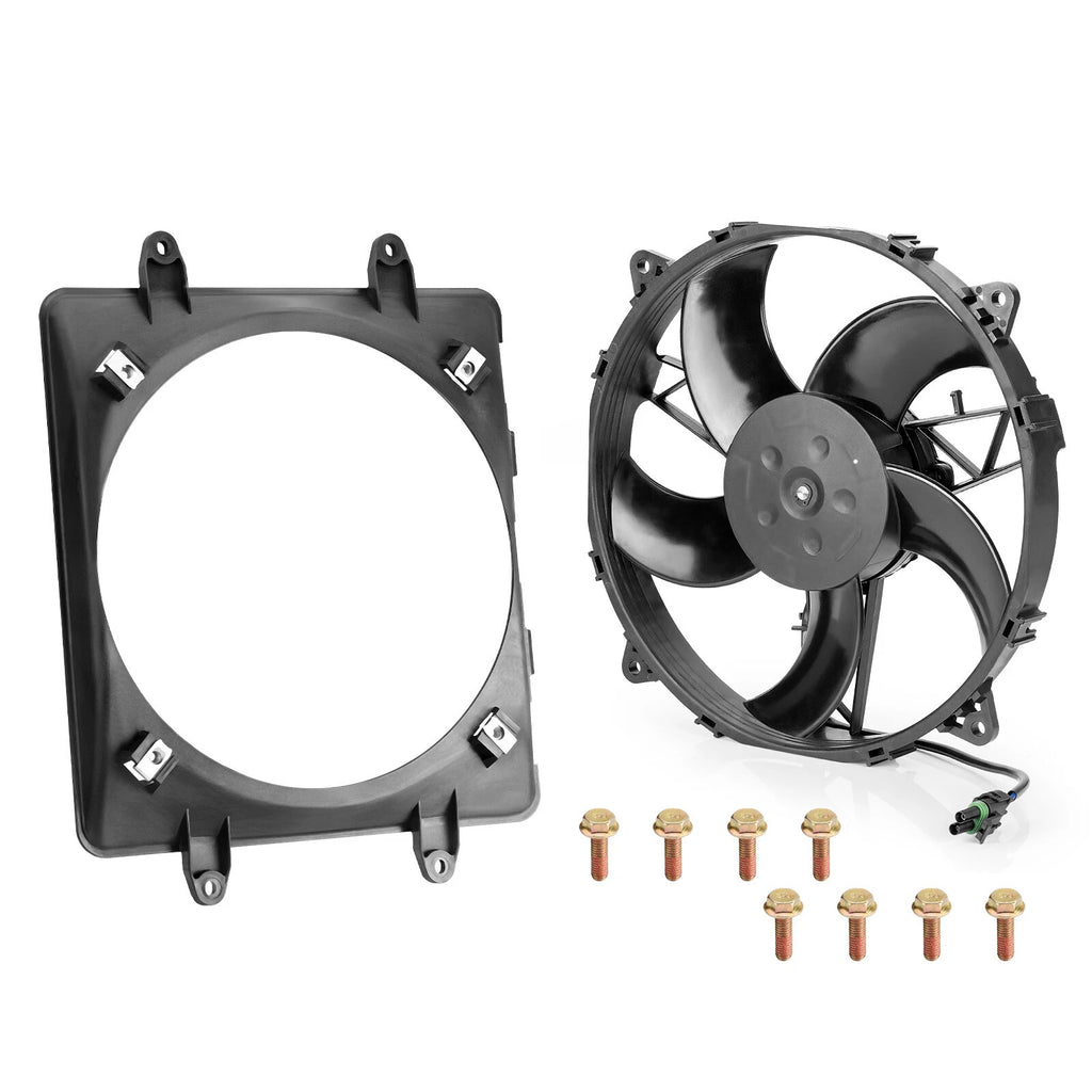 Radiator Cooling Fan Assembly w/ Shroud for Polaris Sportsman 800 700 EFI (2004–2014)
