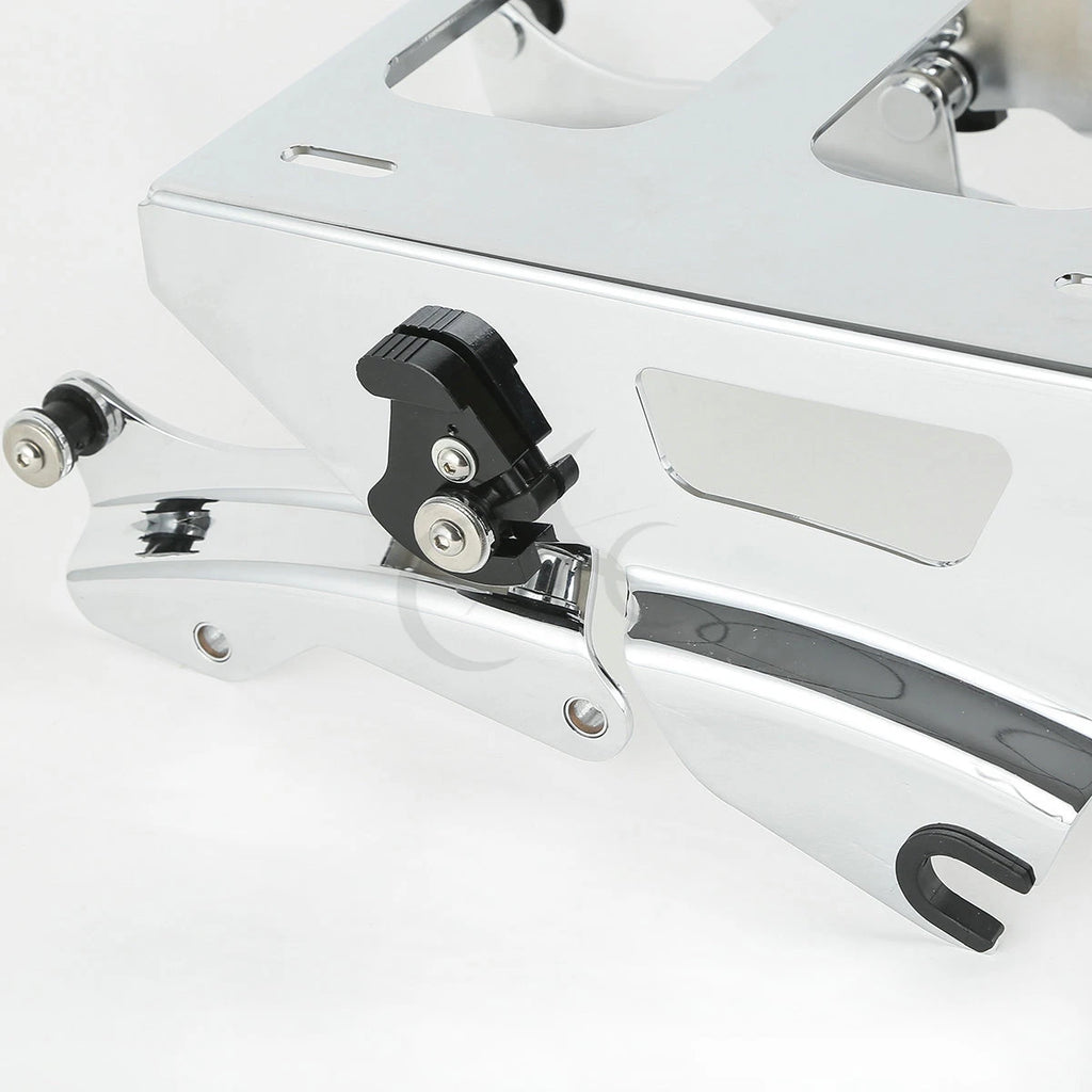Chrome Solo Mount Rack Docking Hardware Kit for Harley Touring (2014–2026)