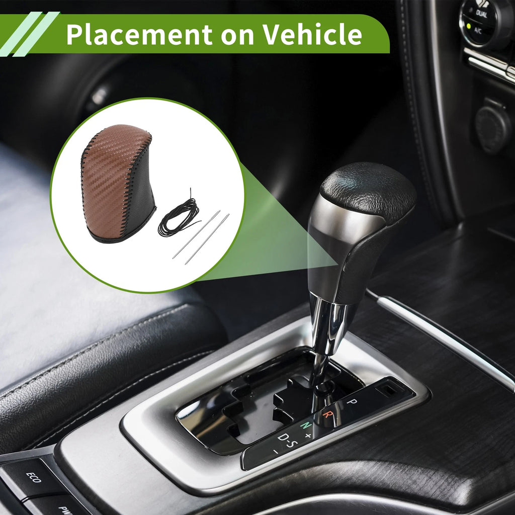 Gear Shift Knob Cover Replacement for Dodge Journey (2011–2020) Carbon Fiber