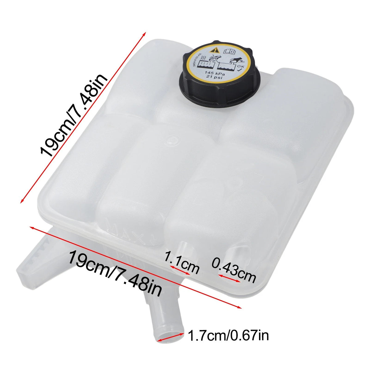 2012-2018 Coolant Reservoir Easy Installation High Reliability Perfect Match