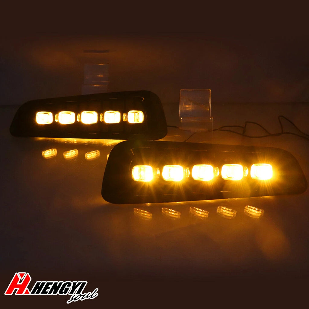 LED Sequential Fog Light Lamp with Turn Signal DRL for Ford F-150 Raptor (2017–2021)