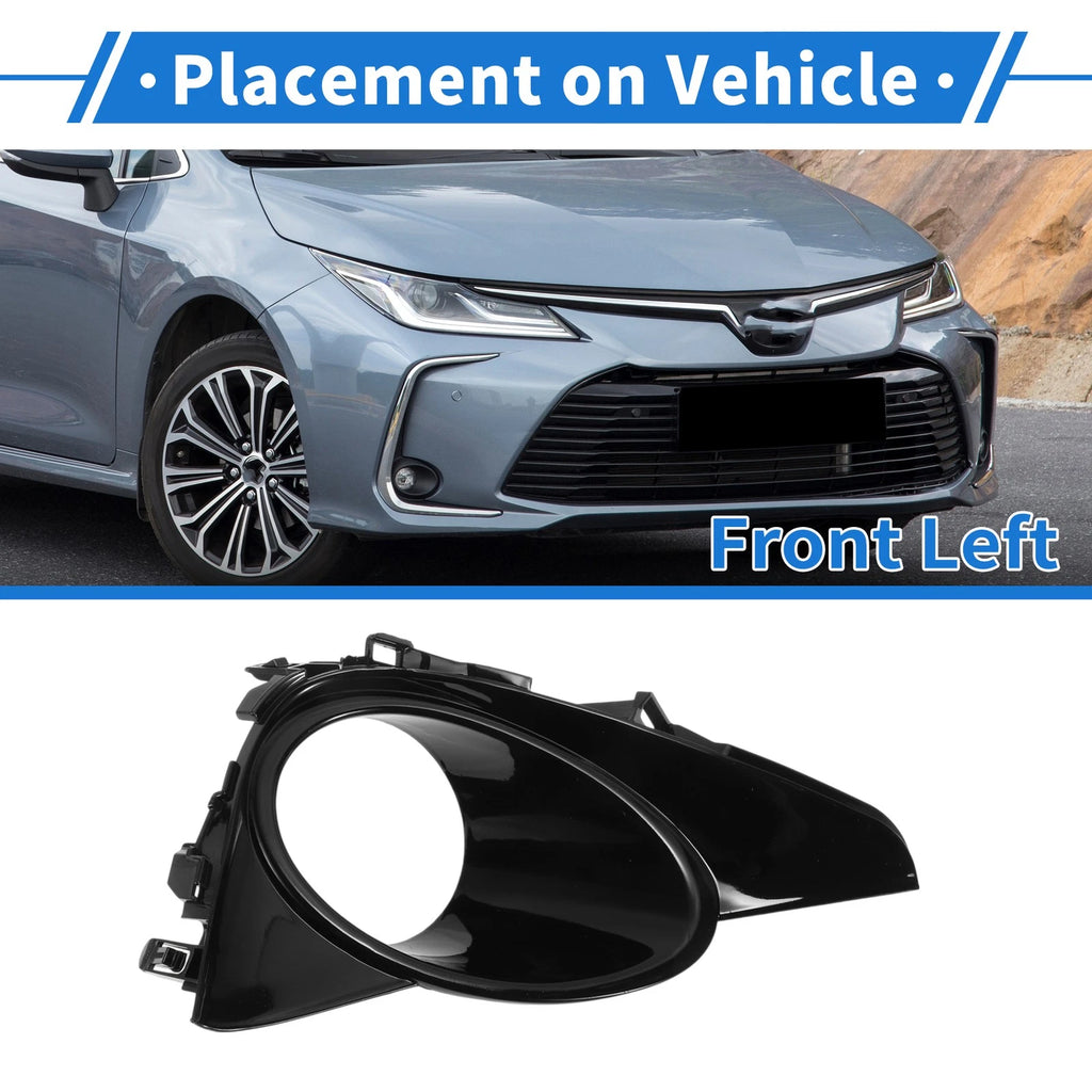 Front Left Fog Light Bezel Replacement for Toyota Corolla (2017–2019)