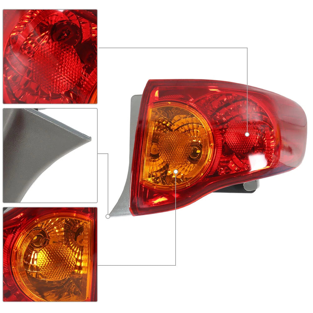 Outer Tail Light Lamp for Toyota Corolla (2009–2010) Right Passenger Side