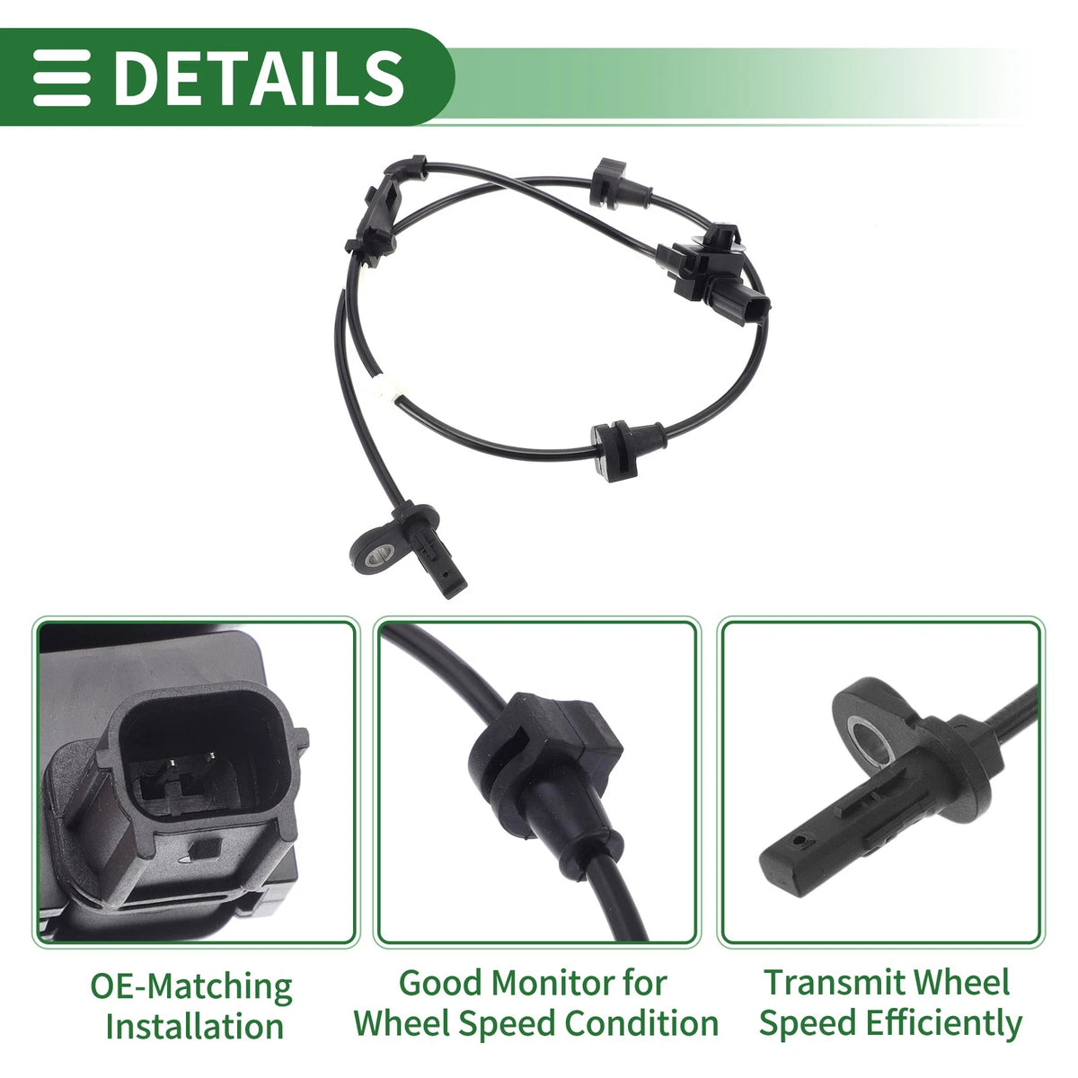 ABS Wheel Speed Sensor No. 57455TBAA03 for Honda Civic (2016–2020)