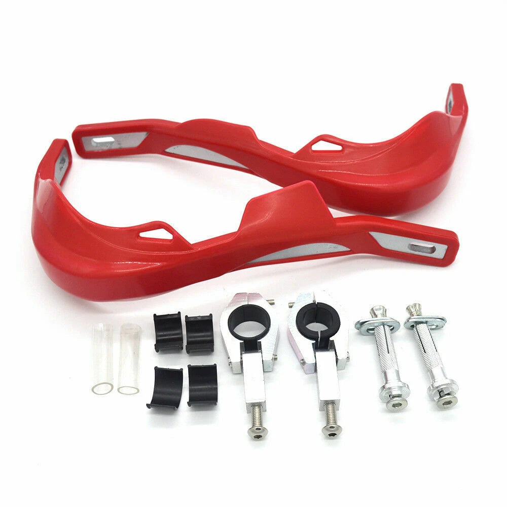 Set of 2 Handguards for Motorbike (22mm, 28mm) - Red