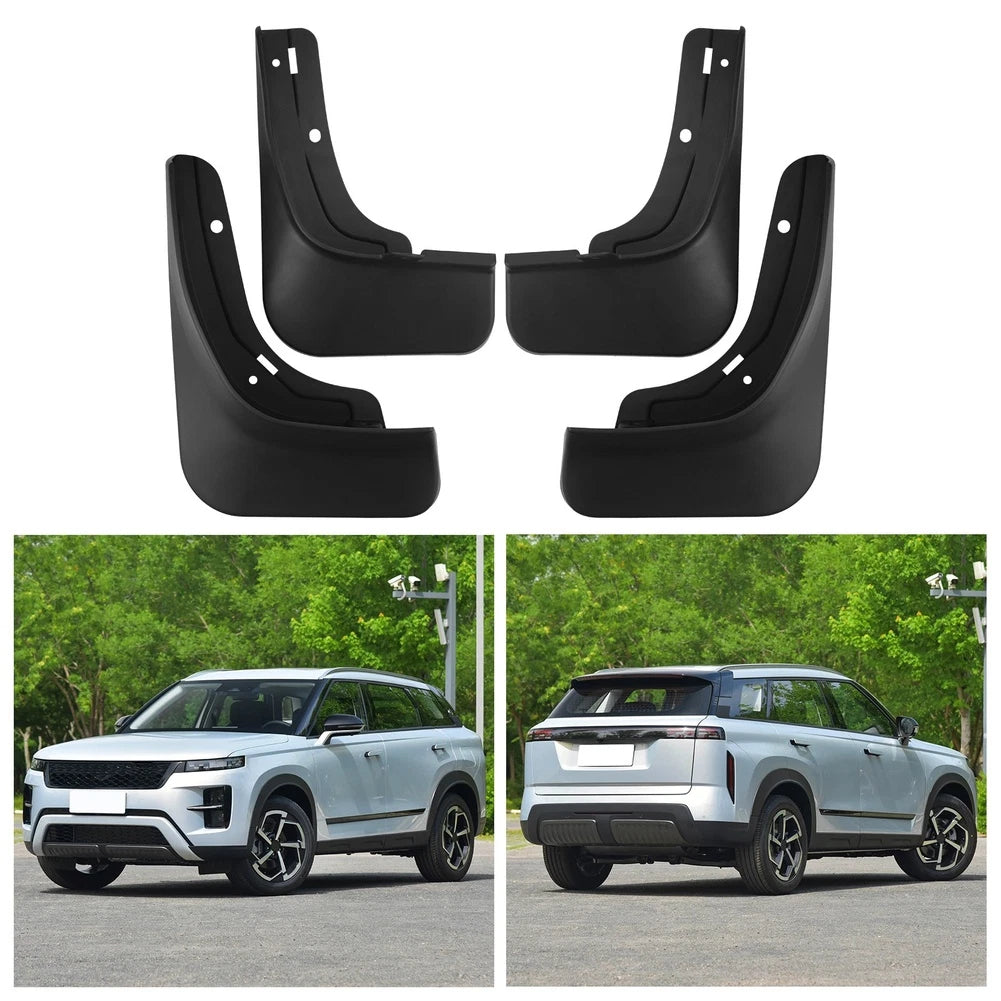 Black Mud Flaps for Chery Tiggo 7 2025+ 4 Piece Set Front Rear Tire Guards