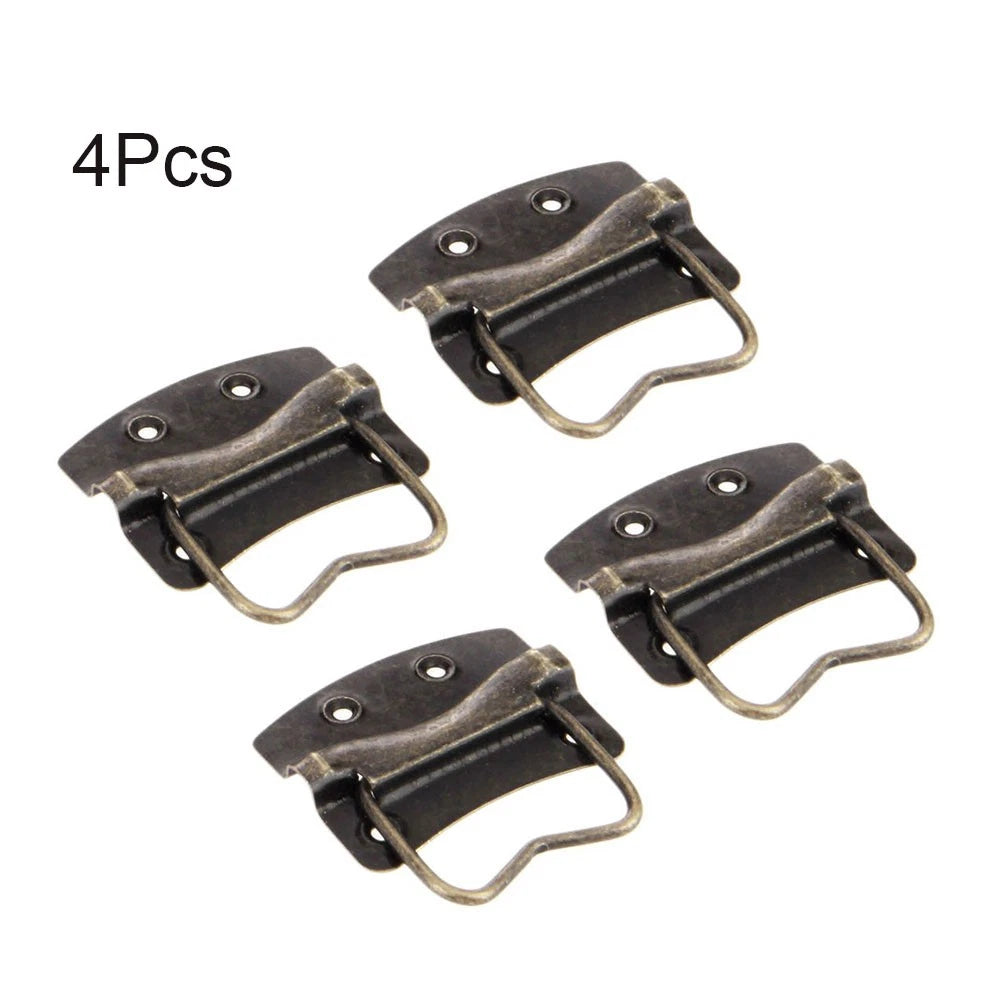 4X Antique Bronze Door Pull Handle Ring Knob Hardware for Dresser/Toolbox