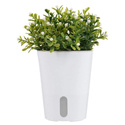 Dual Layer Plastic Planters for Small Plants (No Part Numbers)