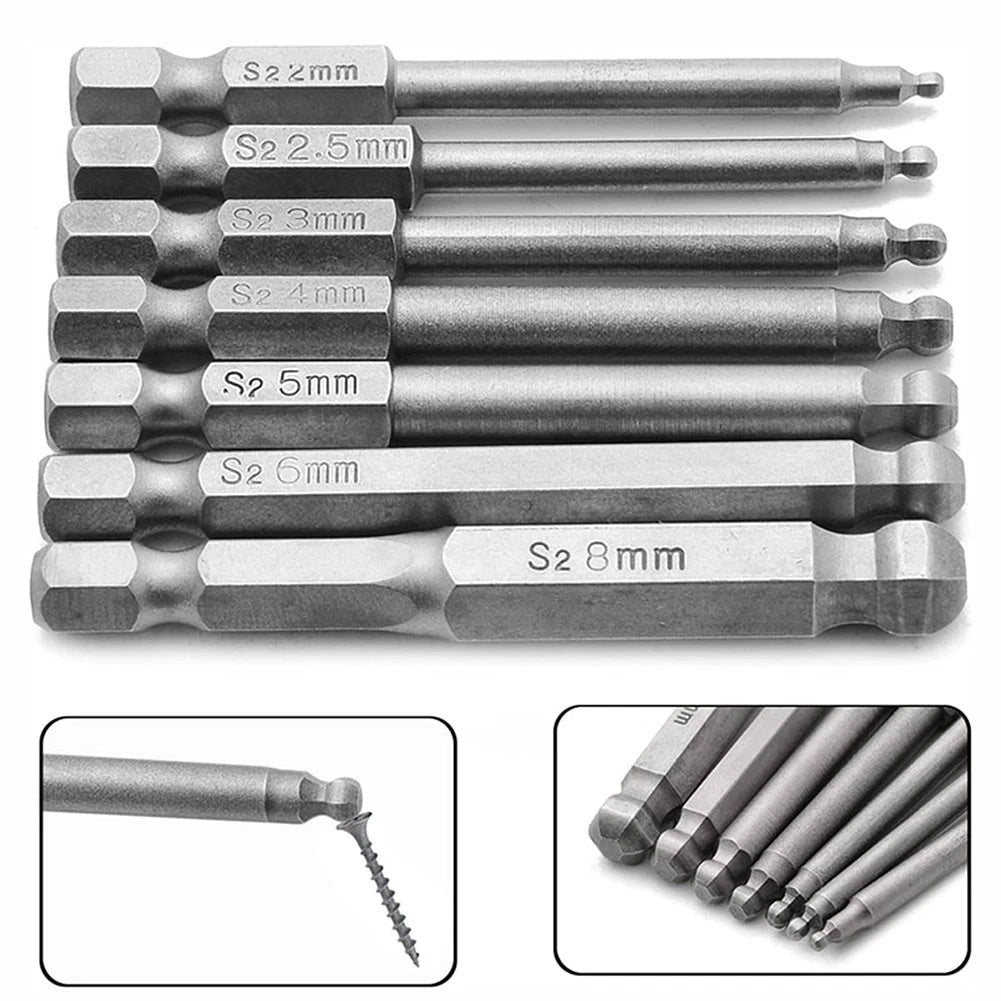 1pc Hex Screwdriver Bit for H2H8 (65mm)