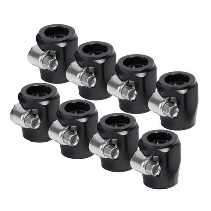 Set of 8 Rubber Hose Clamps for AN6 (3/8")