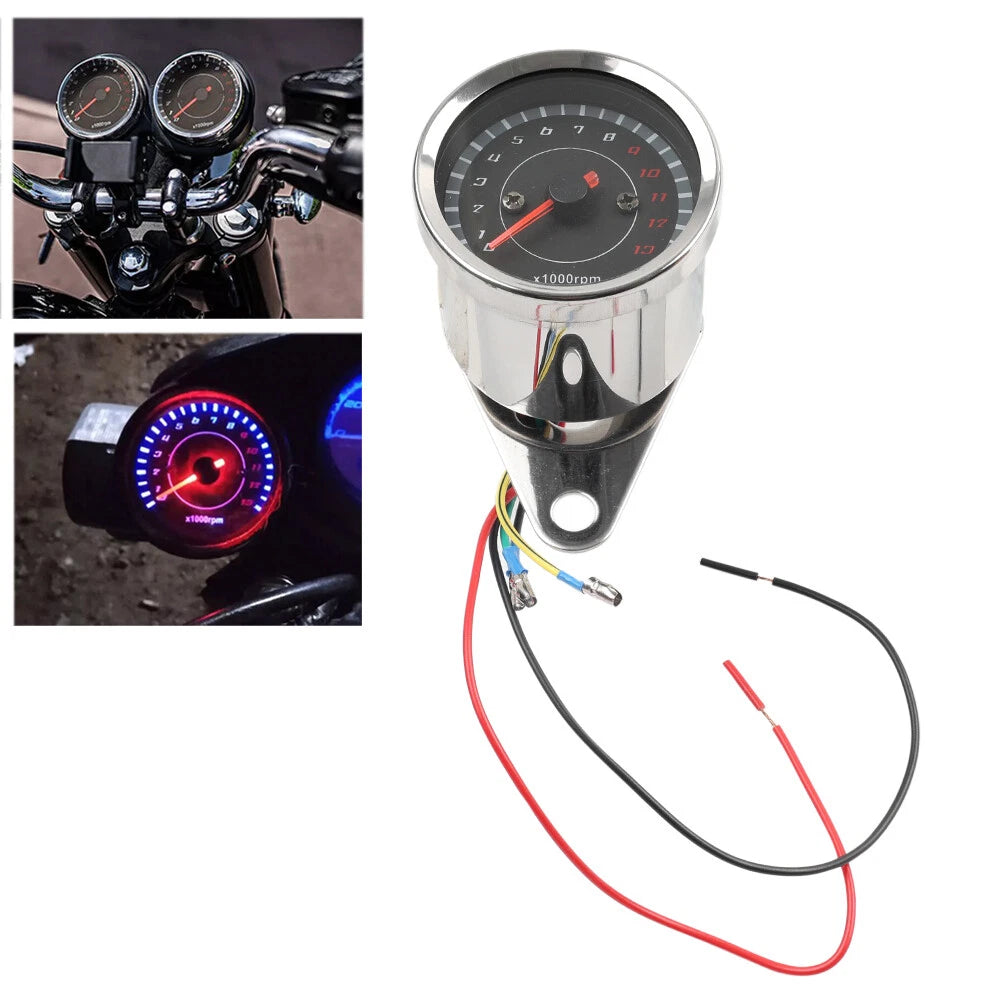 Night Light Tachometer Gauge 12V for Harley XL Sportster 1200 883