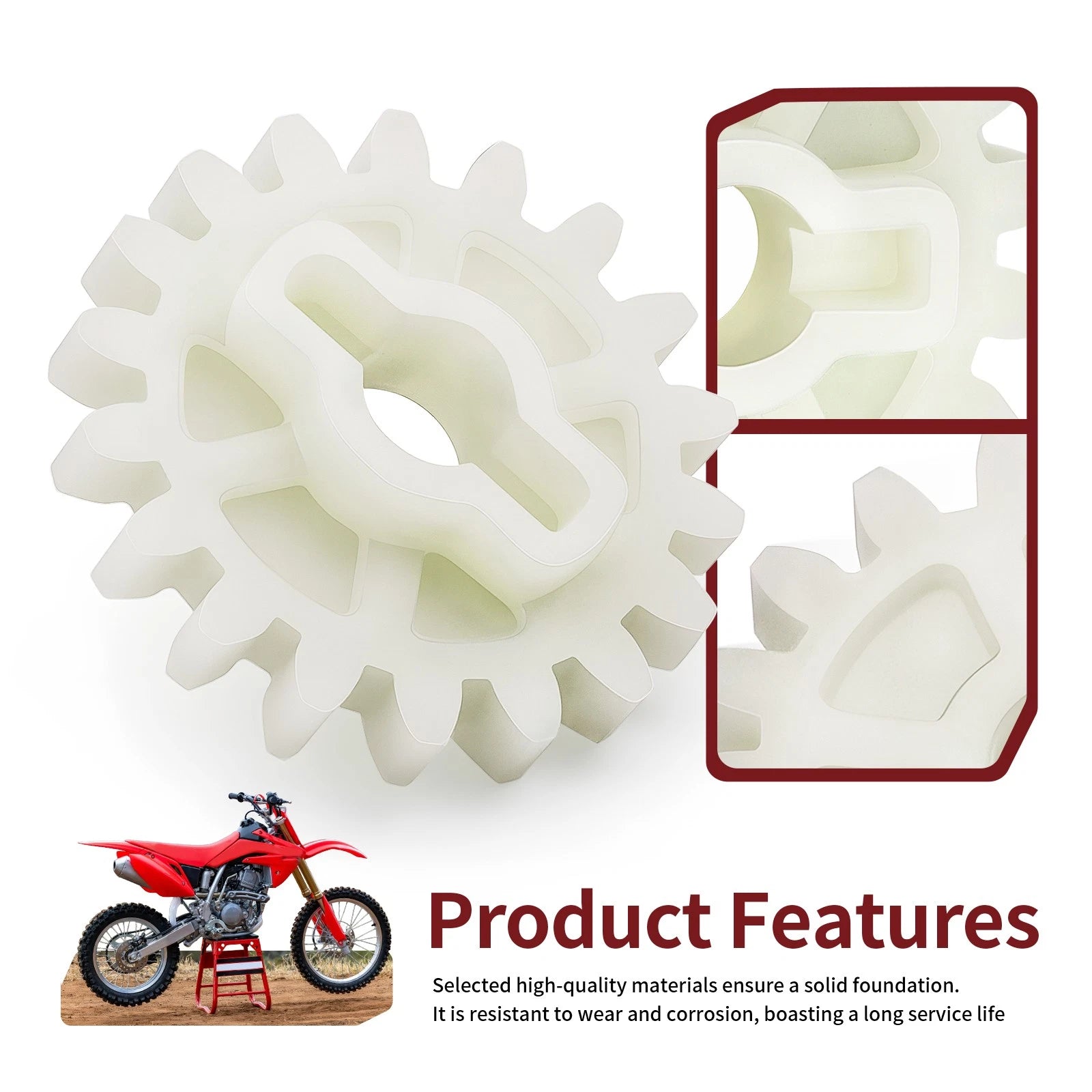 2 Oil Pump Driven Gears for Honda CRF250R (2004–2009) CRF250X (2004–2017) 15133-KRN-670