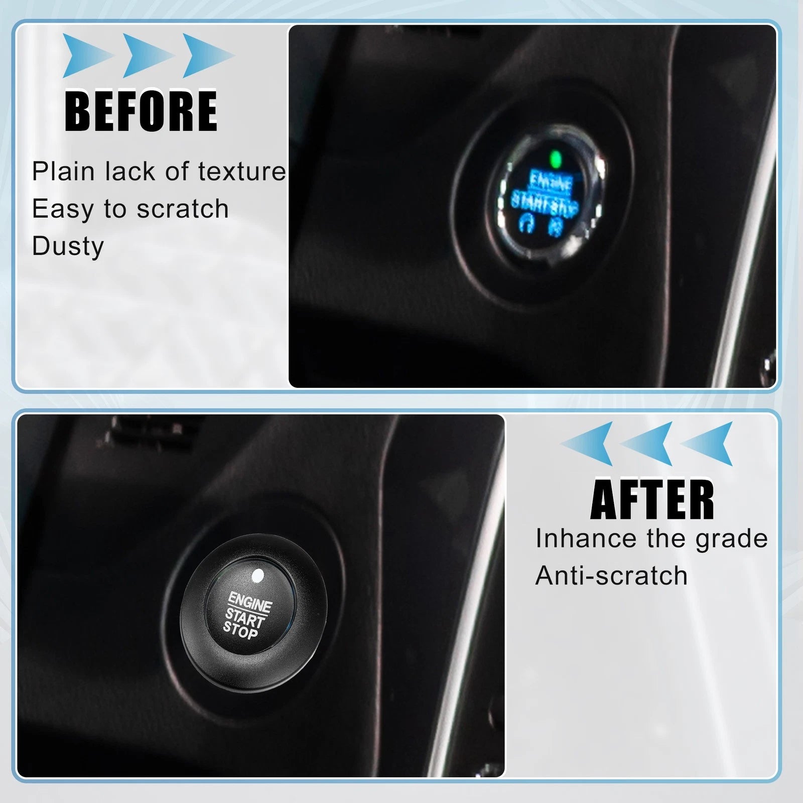 Start Stop Button Cover Kit for Ford Explorer Hybrid (2011–2023)