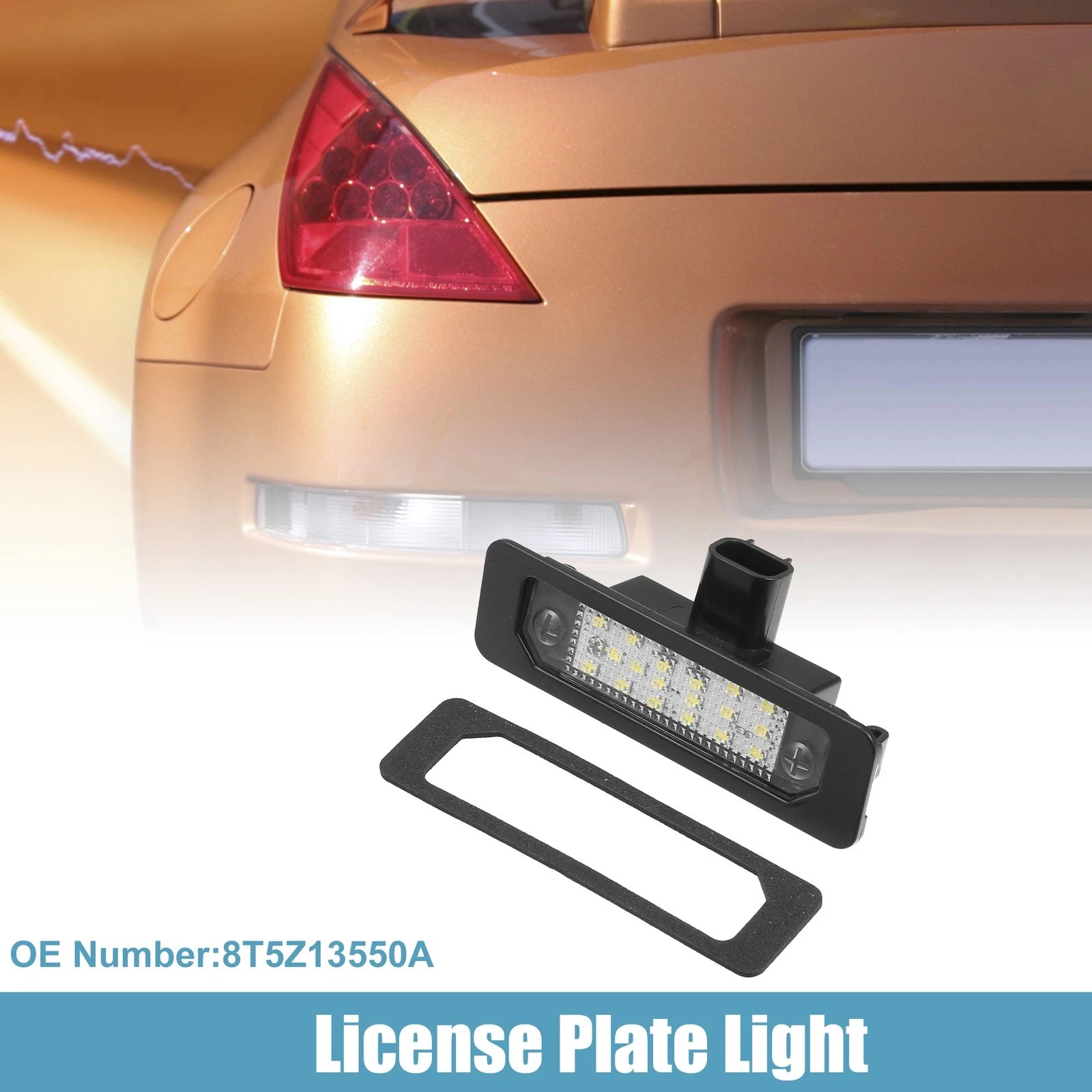 LED License Plate Light for Ford Flex (2009–2019) Replacement Rear Left Right
