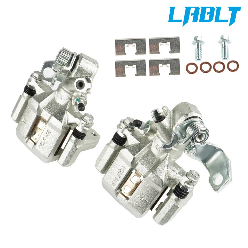 Rear Brake Calipers w/Bracket Pair for Acura ILX CSX (2006–2015) Honda Civic