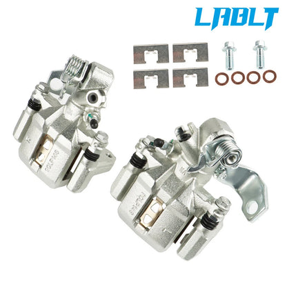 Rear Brake Calipers w/Bracket Pair for Acura ILX CSX (2006–2015) Honda Civic