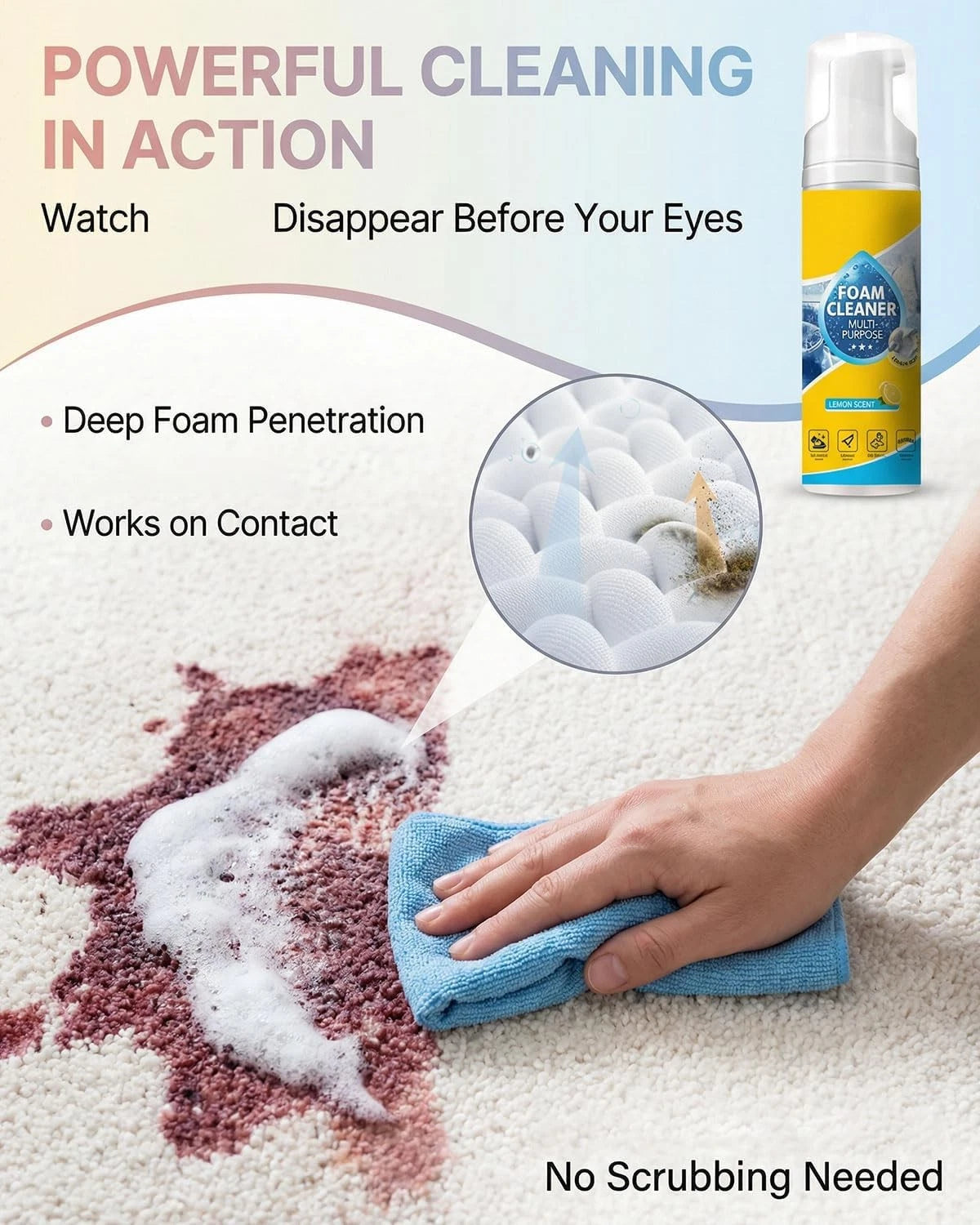 Foam Cleaner for Car Interior (Universal)
