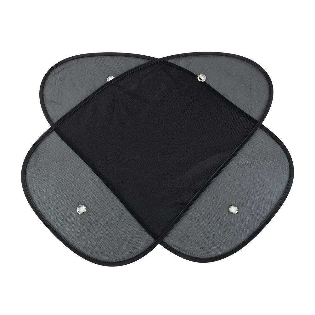 Set of 2 Black Mesh Sun Shade Visor Covers for Car Auto