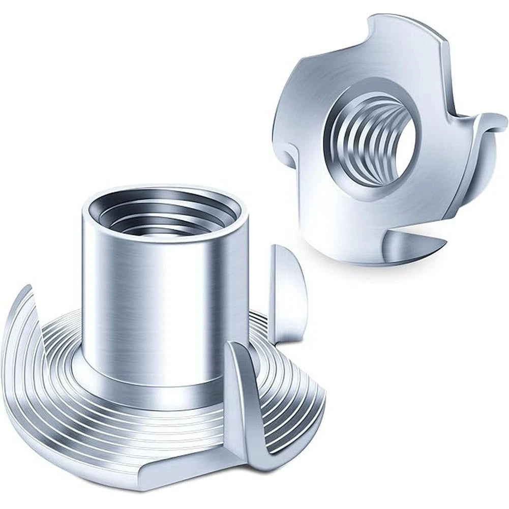 100 Pcs Rust Resistant Zinc Plated T Fasteners for Stem Caster Mounting