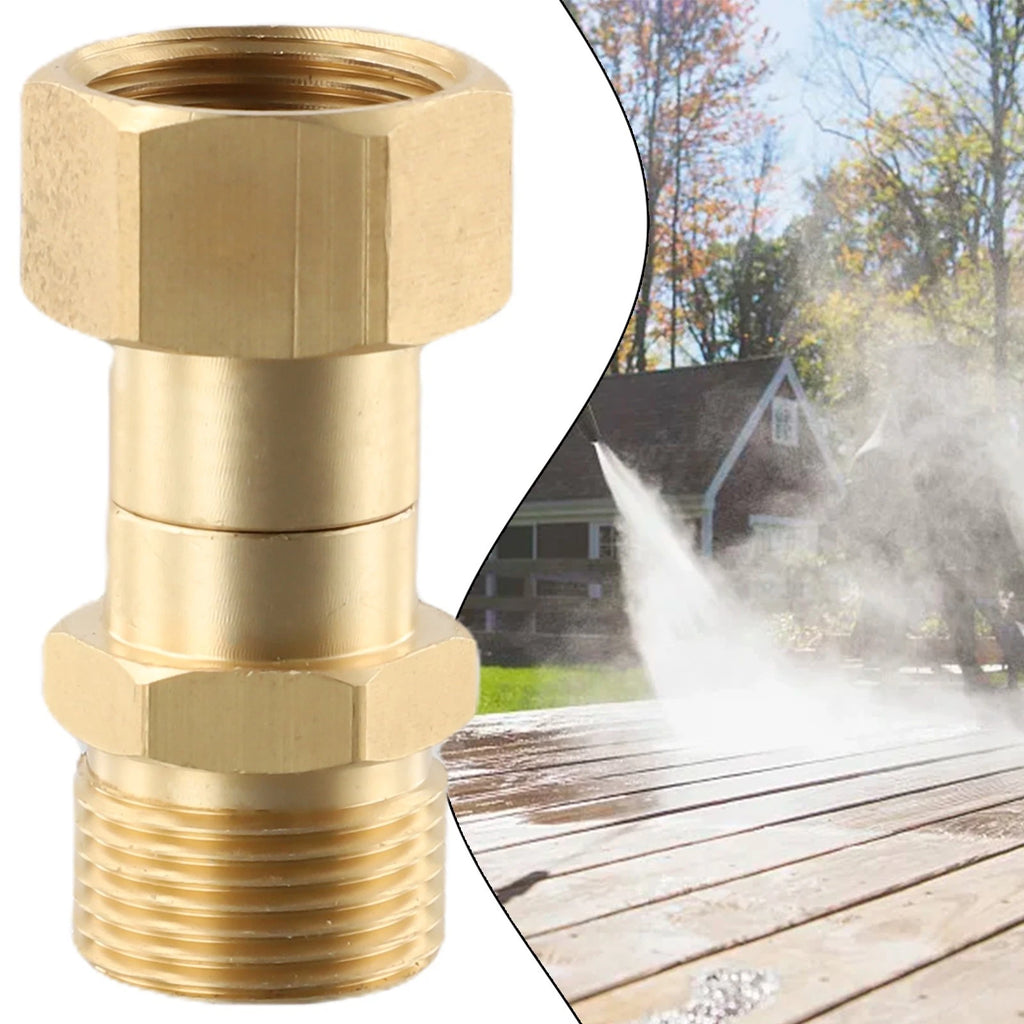 M22 Thread High Pressure Washer Swivel Joint Connector Adapter