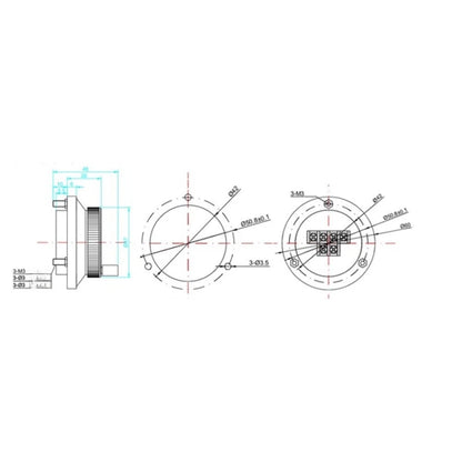 60mm CNC Handwheel Pulse Encoder 5V 6 Terminal for CNC Machines
