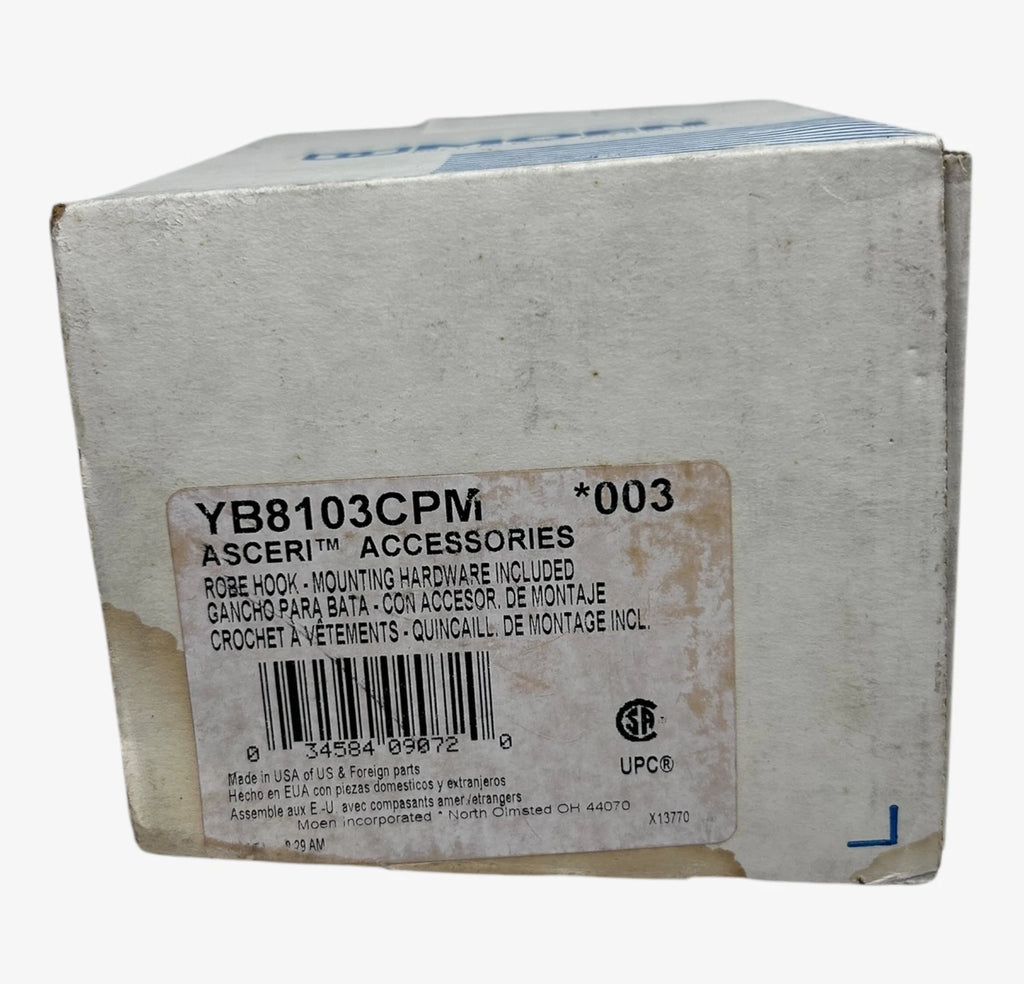 Double Robe Hook for Moen YB8103CPM (Chrome)