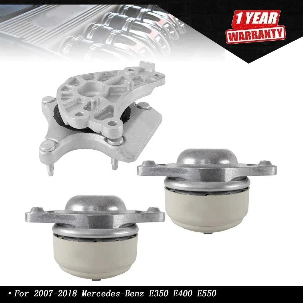 3Pcs Engine Motor & Transmission Mount Set for Mercedes-Benz (2007–2018)