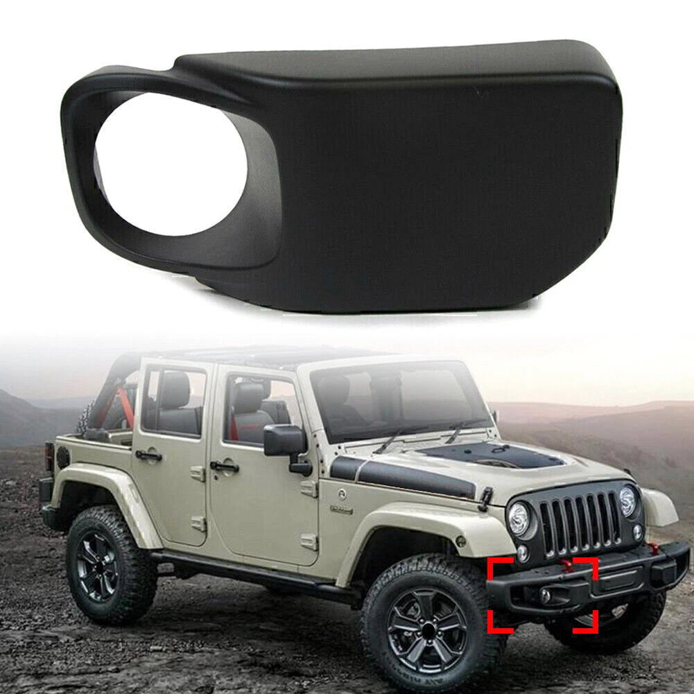 Right Side Front Bumper Fog Light Bezel for Jeep Wrangler (2013–2017)