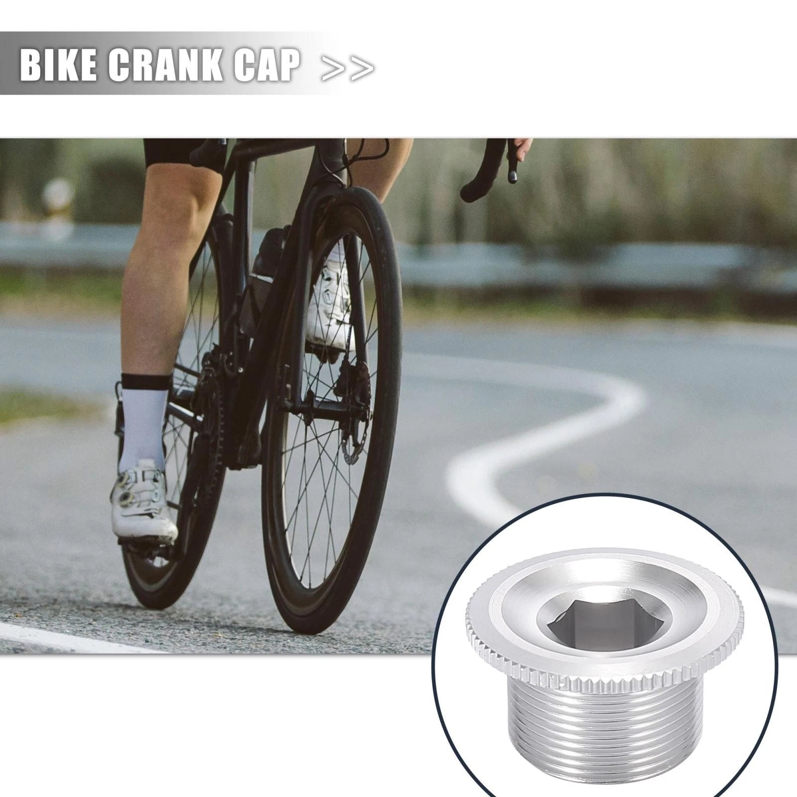 Crank Bolts Shaft Axis Screw Replacement for Silver Tone 20mm Crankset (20mm)