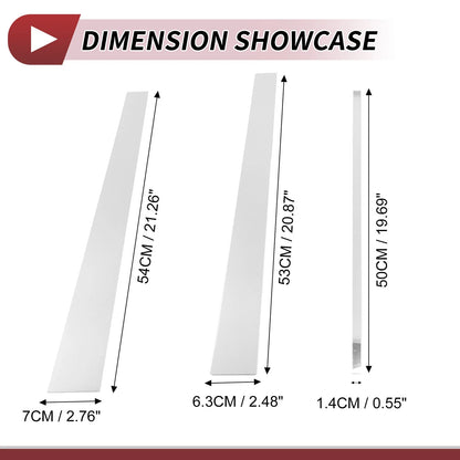 Door Pillar Window Trim Set 6 Pieces for Lexus LX (1998–2007) Chrome