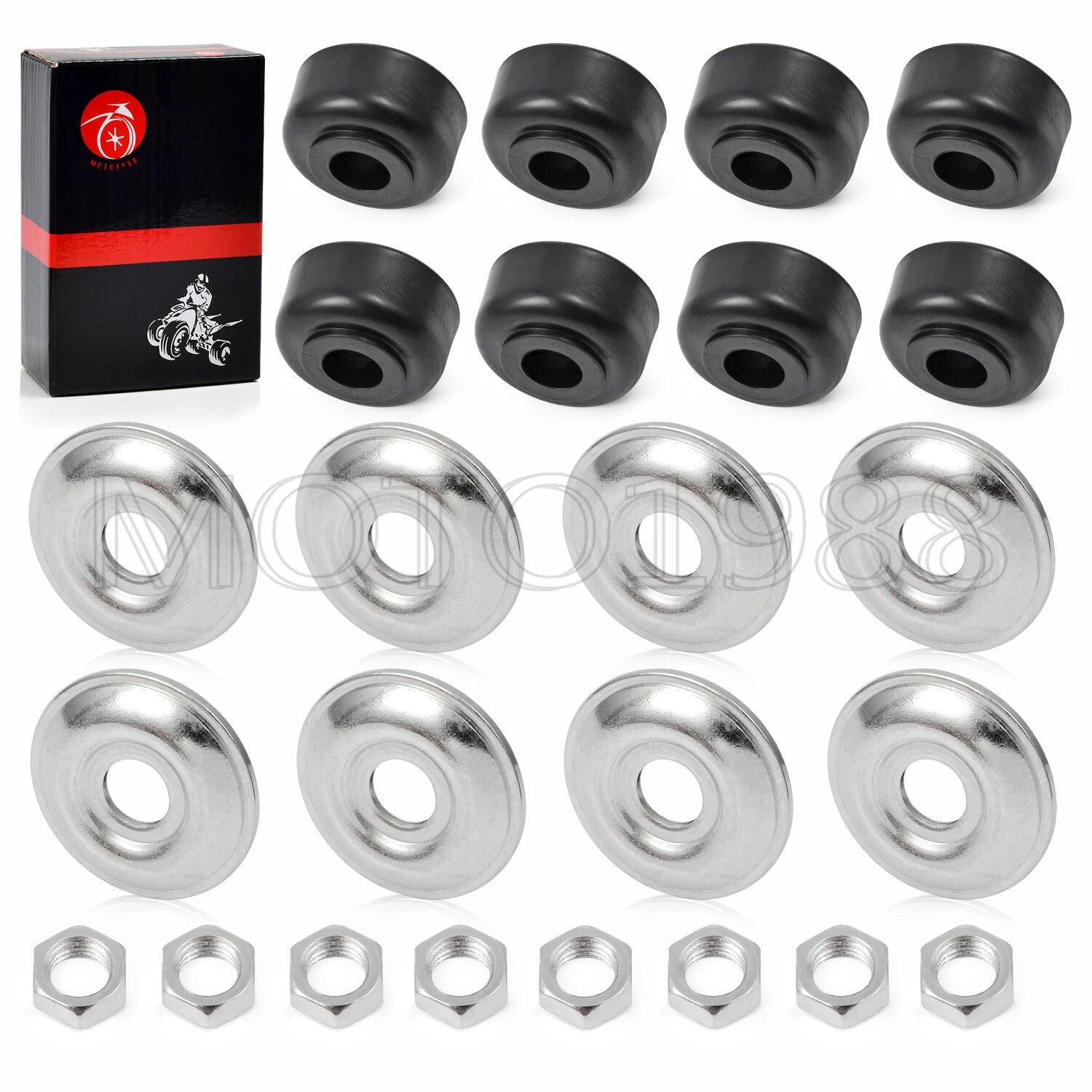 Front and Rear Shock Bushing Kit for EZGO TXT Marathon (1989–2025)