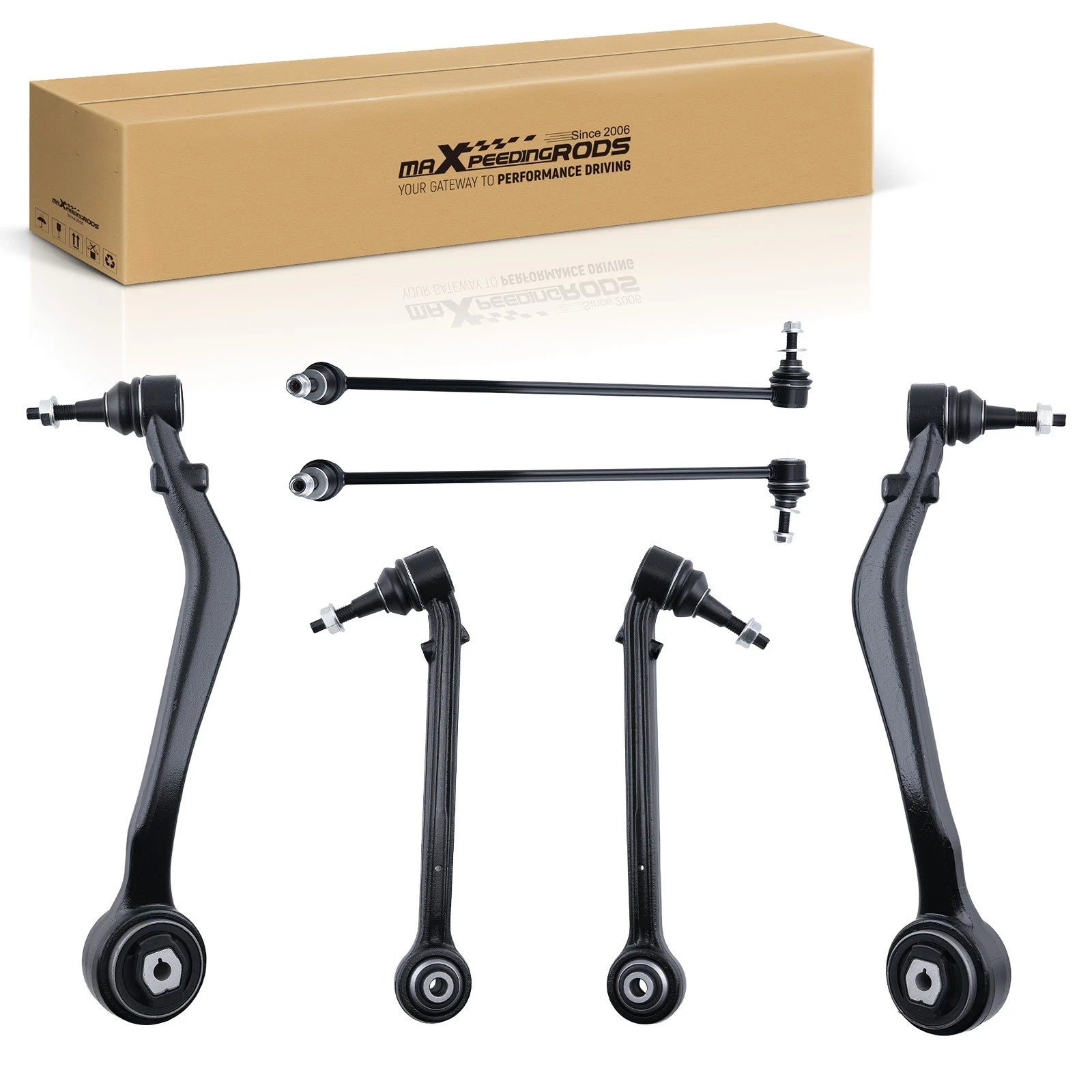6X Front Lower Control Arms Sway Bar Link for Chevrolet Camaro (2010–2015)