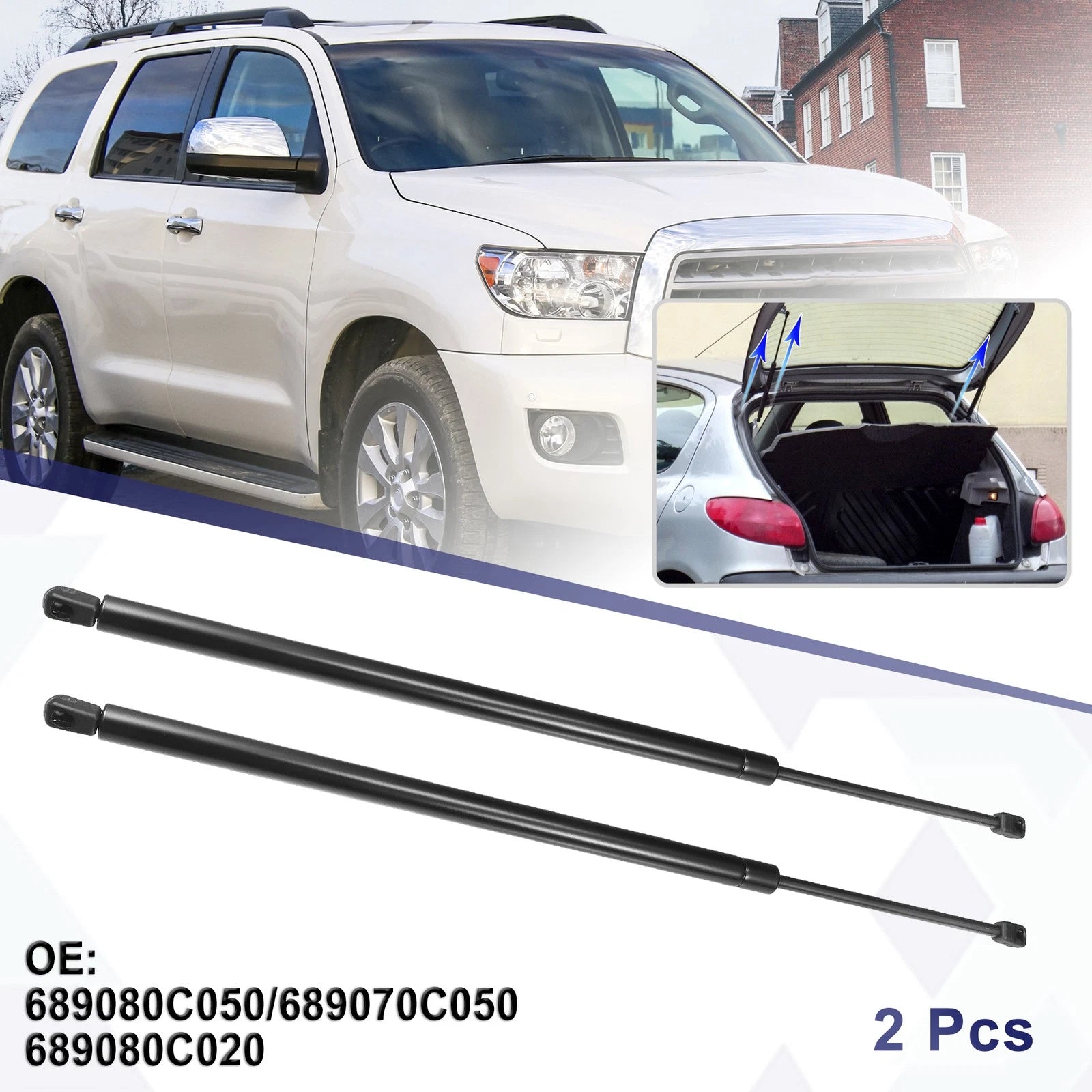 Rear Hatch Lift Supports Struts Replacement Set for Toyota Sequoia (2008–2022)
