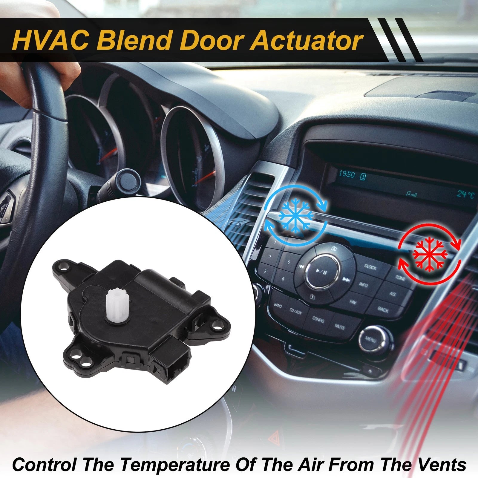HVAC Heater Blend Door Actuator Replacement for Ford Ranger (2011–2020)