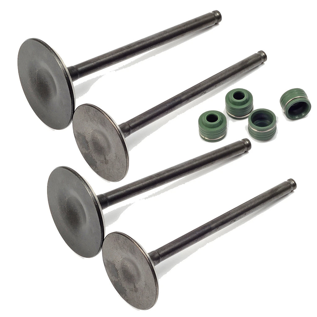 Set of 8 Intake Exhaust Valves & Seals for Honda CRF450R (2002–2006)