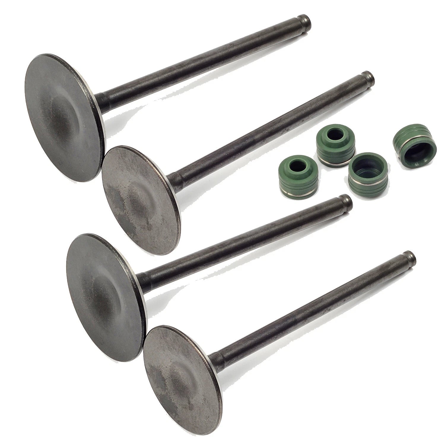Set of 8 Intake Exhaust Valves & Seals for Honda CRF450R (2002–2006)
