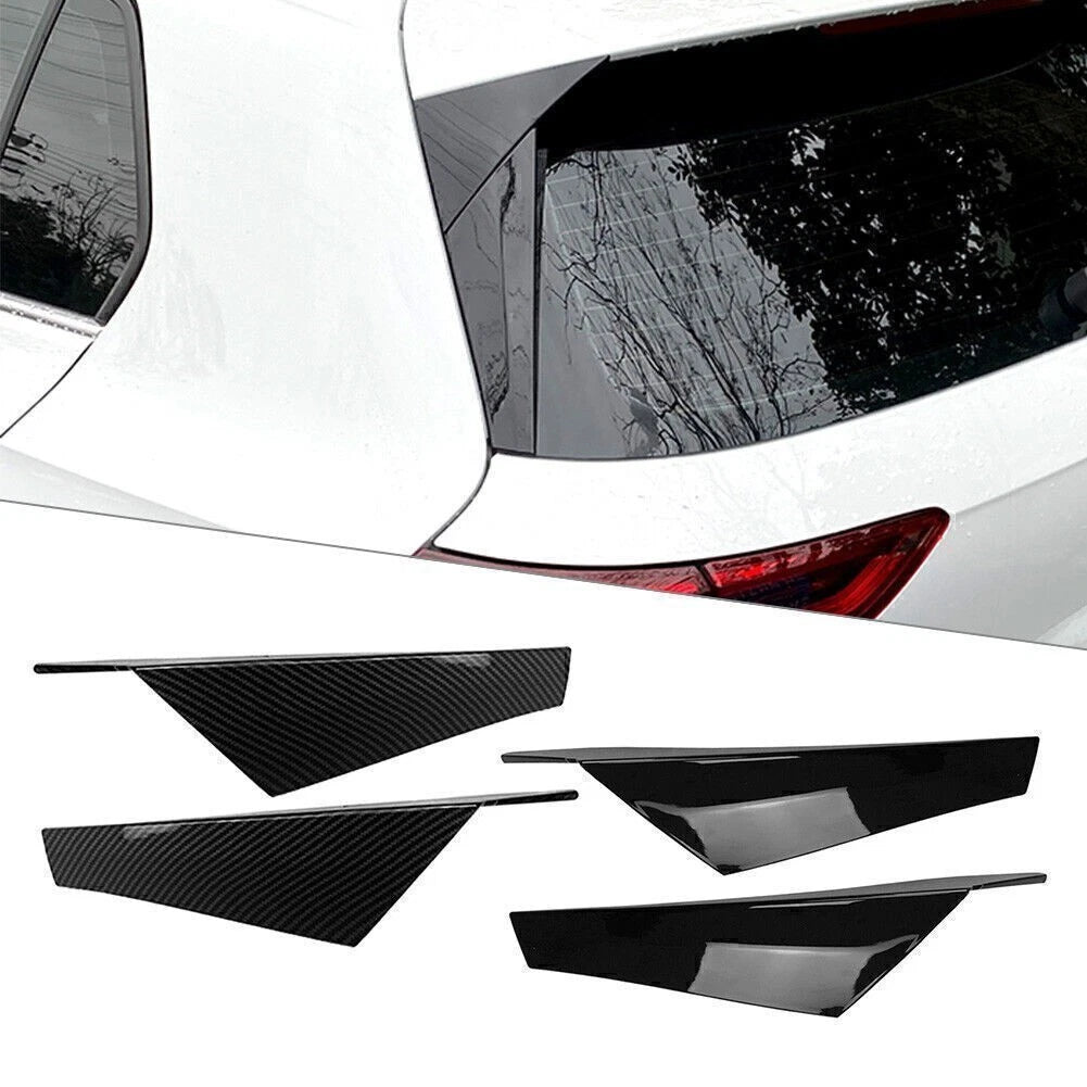 2X Rear Window Spoiler Side Wing Trim for Volkswagen Golf 8 (2020–2021)