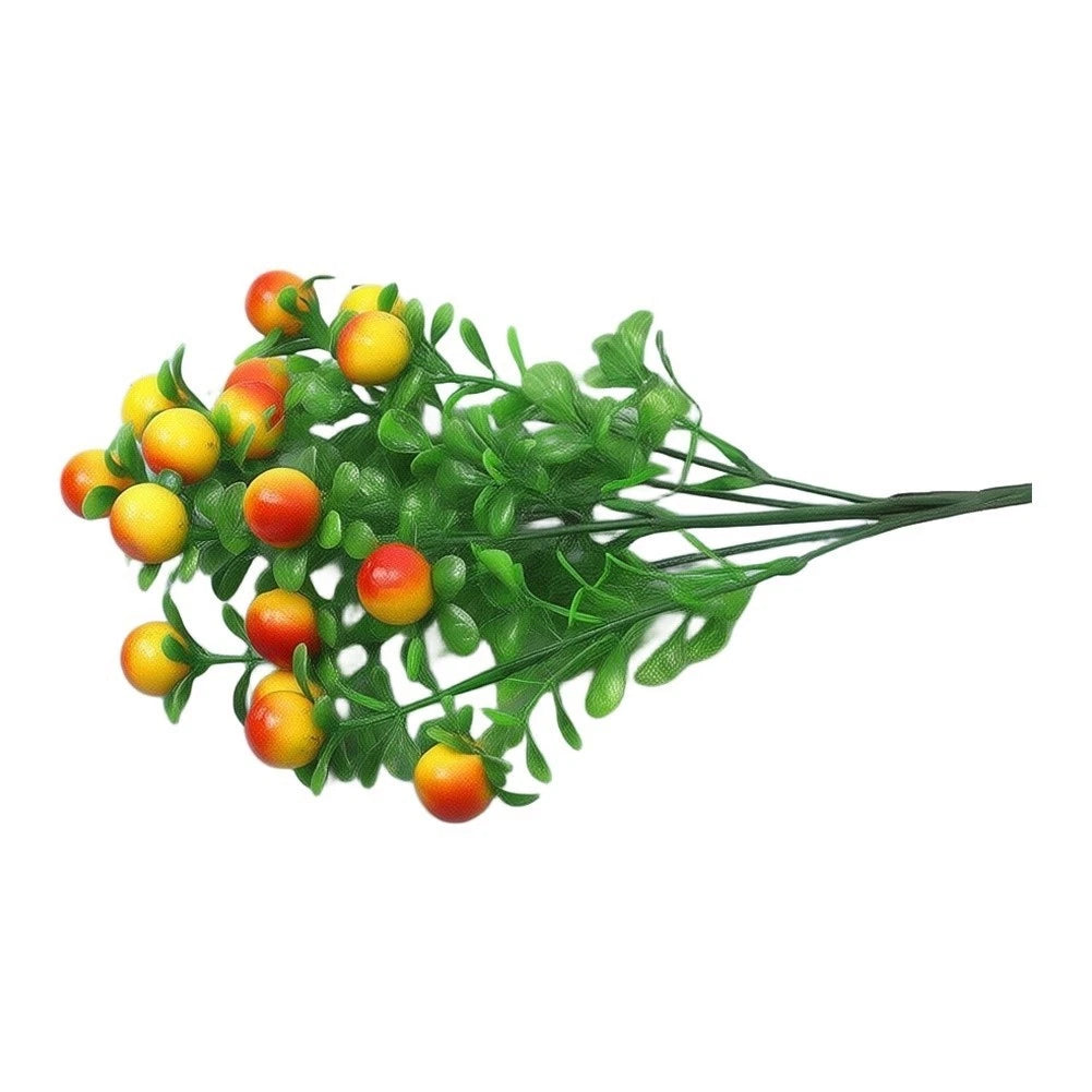 Artificial Fortune Fruit Plant 6 Branch Design Decor for Office Home