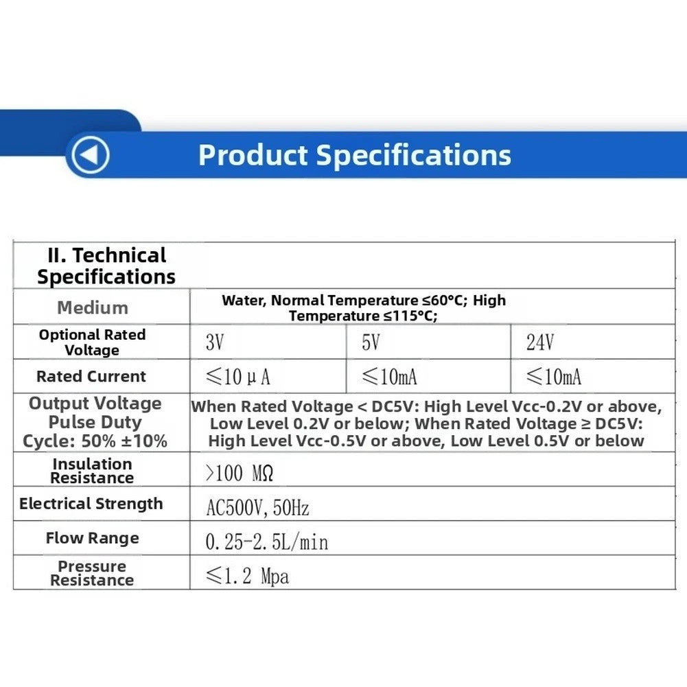 SEN-HZ06N Flow Meter ABS Housing for Various Applications (IP68 Rated)
