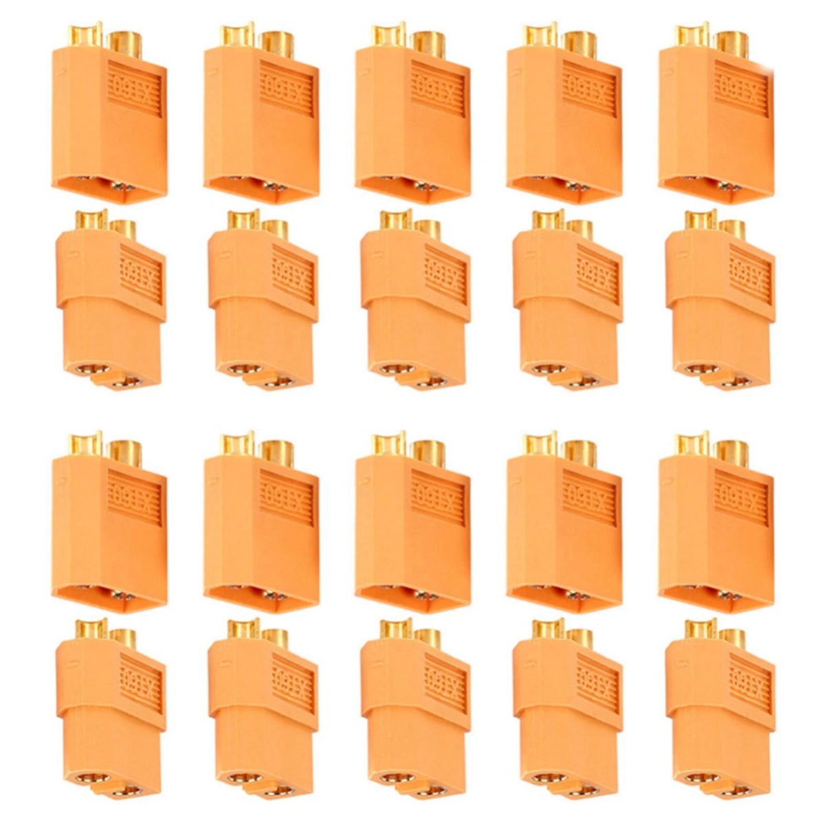 20 Pack XT60 Male & Female Connectors for RC Drone Multirotor (No Year)