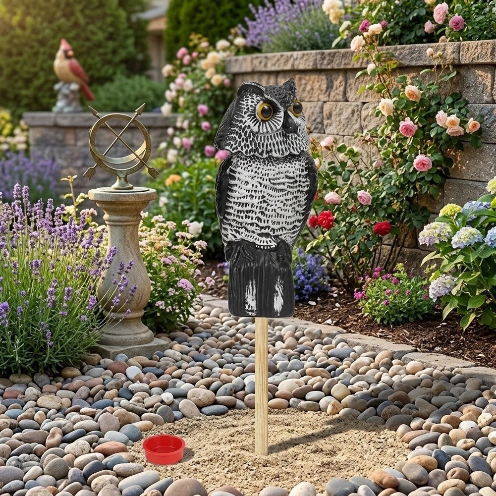 Owl Garden Statue 27 cm for Outdoor Stability (No Part Numbers)