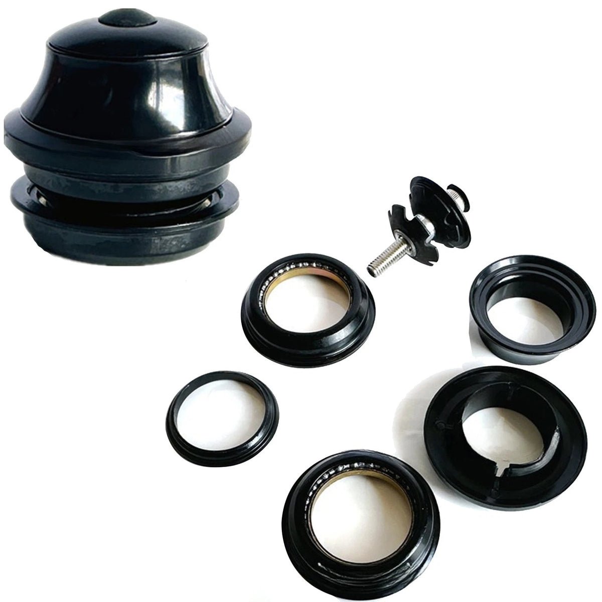 44mm Lock Bead Rack Black Bearing for Mountain Bike Fork Stem System