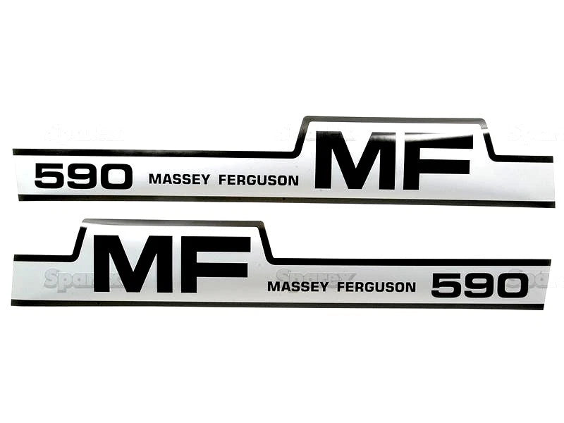 Bonnet Decal Set for Massey Ferguson 590