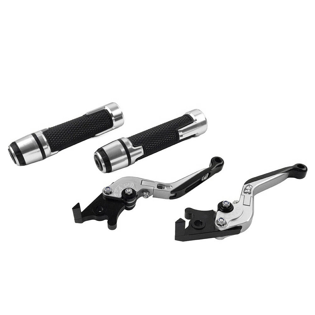 Set of 2 Silver Extendable Brake Clutch Levers for Daytona 675 R